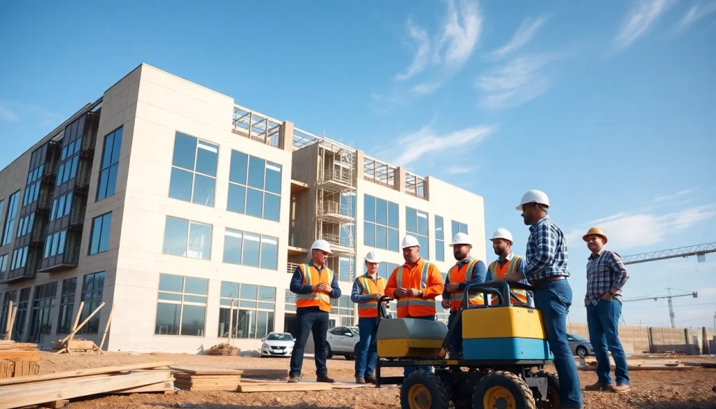 Demonstrating the expertise of a New Jersey Commercial General Contractor at a construction site.