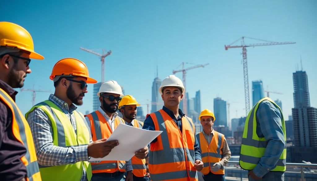 New York General Contractor team collaborating on a construction project in NYC.