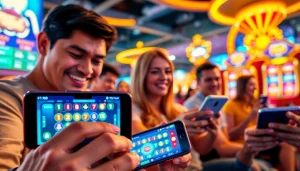 Menggambarkan pengalaman situs togel yang menarik dengan berbagai pemain menikmati permainan online.