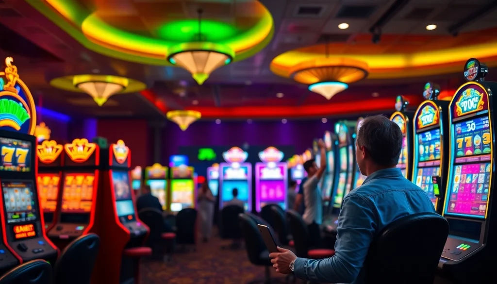 Mainkan agen toto slot dengan berbagai mesin slot yang menakjubkan dan suasana kasino yang ceria.