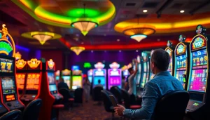 Mainkan agen toto slot dengan berbagai mesin slot yang menakjubkan dan suasana kasino yang ceria.