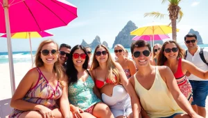 Showcasing the vibrant beach scene, illustrating Is Cabo San Lucas safe for travelers.