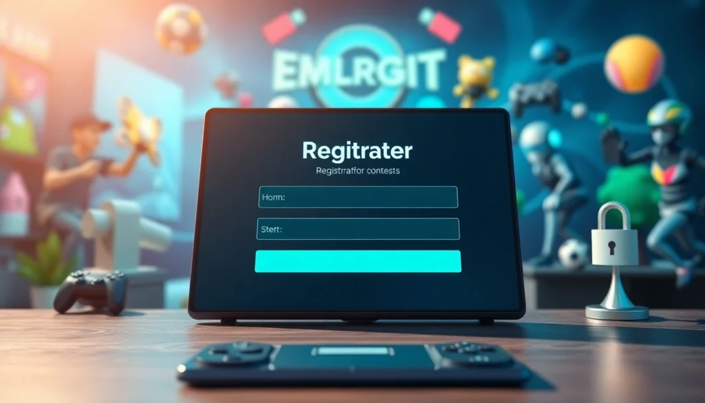 Daftar di diantogel dengan antarmuka digital yang menarik dan interaktif untuk pengguna.