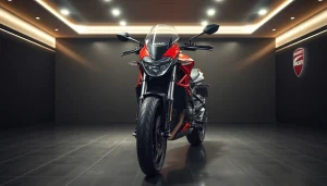 Motorradverkauf bei https://moto-ankauf.de/ducati-verkaufen in modernem Showroom.