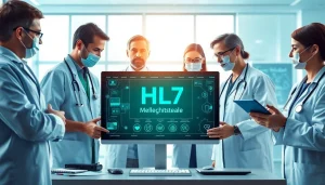 Erklären Sie die HL7 Schnittstelle, während Fachleute digitale Gesundheitsdaten integrieren.