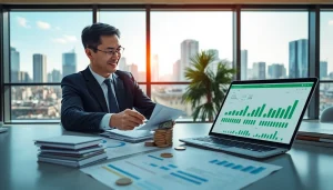 카드깡과 관련된 비즈니스 거래를 설명하는 금융 전문가의 모습입니다.