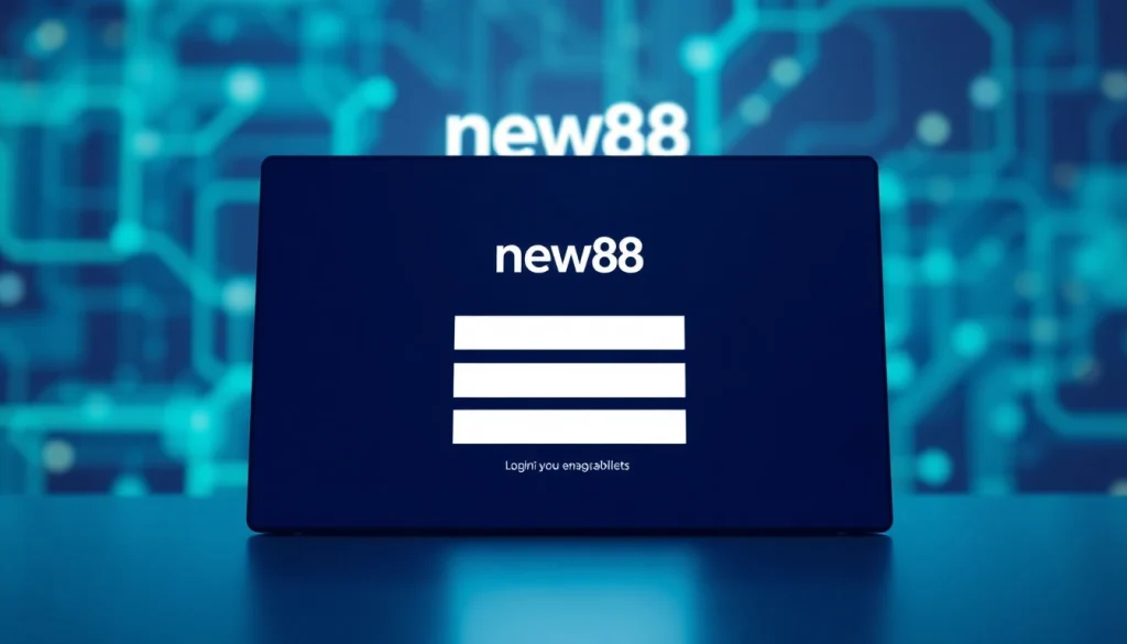 Engage with the user-friendly new88 đăng nhập login interface designed for easy access.