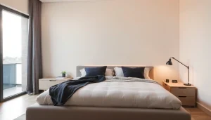 Materassi di alta qualità esposti elegantemente in una camera da letto per un riposo ottimale.