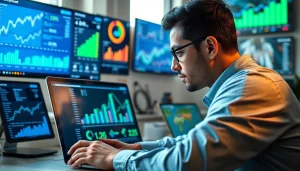 Analyze rr88com marketing data with a focused professional in a dynamic workspace.