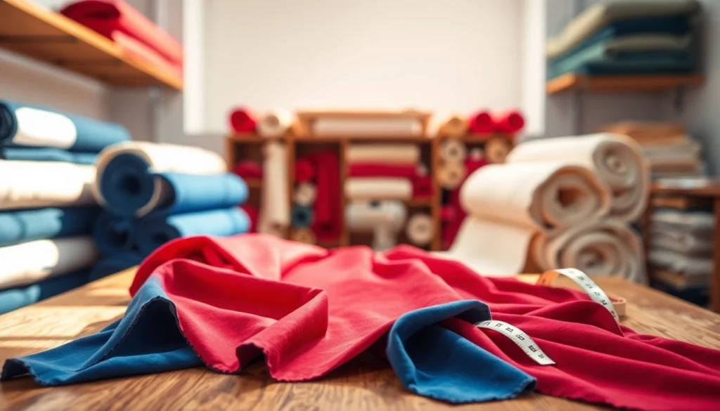 Punta di Roma stof in verschillende kleuren en texturen op een tafel.