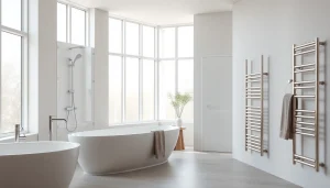 Erleben Sie die Eleganz von Sonni sanitär Produkten in einem modernen Badezimmersetup.