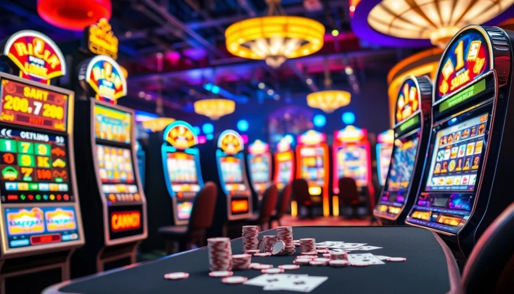 Menangkan permainan petanitoto dengan slot mesin yang penuh warna di kasino.