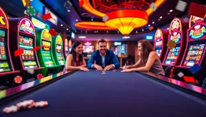 Discover vibrant gameplay at the best online casinos for Canada with engaging tables and colorful machines.