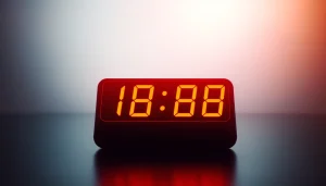 Countdown for email displayed prominently in a vibrant timer design, enhancing urgency for subscribers.