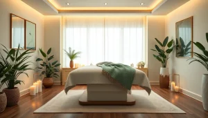 Discover the serenity of a medspa near me in a calming treatment room, inviting relaxation.