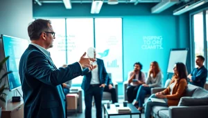 Business coach los Angeles leading an interactive workshop for aspiring entrepreneurs.