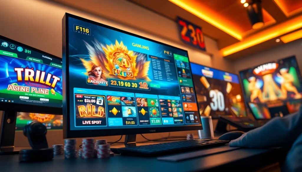 Experience the excitement of the พอร์ทัลเกม F168, showcasing a vibrant online gaming environment with diverse games and engaging interfaces.