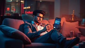 Experience the excitement of Indibet download through seamless mobile betting with an immersive app interface and vibrant gambling visuals.