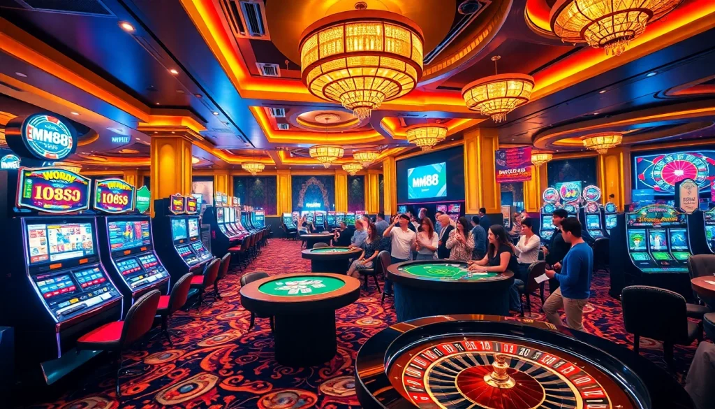 Experience the thrill of winnings at MM88 casino with exciting gameplay and vibrant atmosphere.