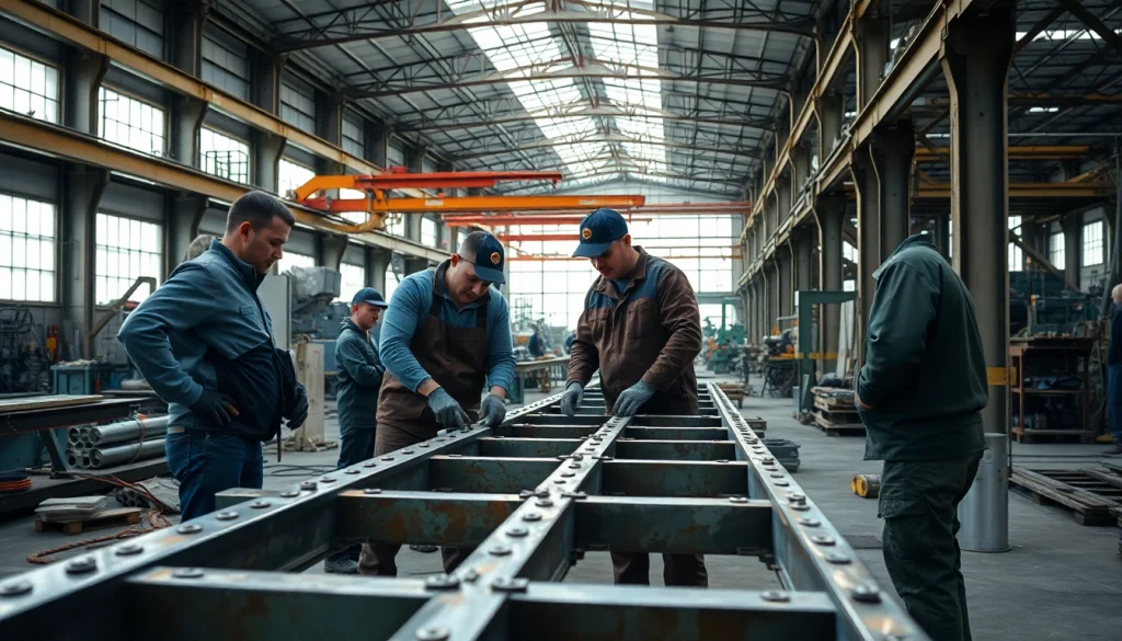 Find top-rated steel fabricators near me working on intricate metal projects.