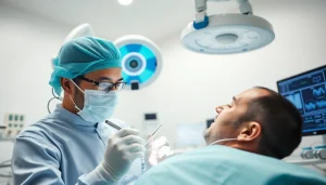 View of hair transplant uk procedure showcasing expert surgeon at work in a modern clinic.