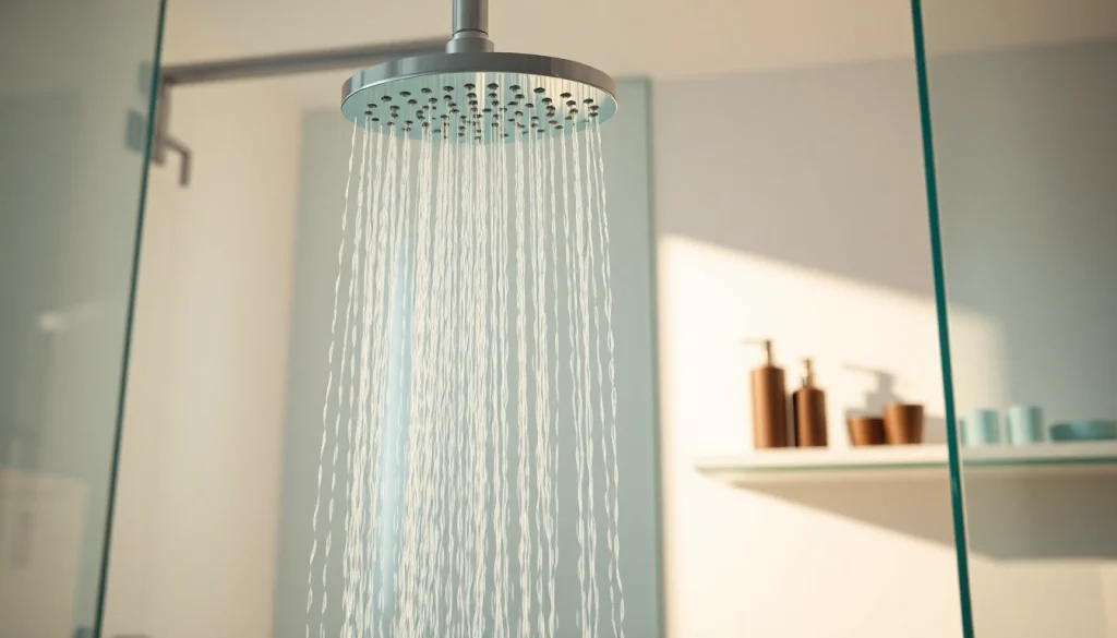 Experience a relaxing sunny shower experience with modern design features in a stylish bathroom.