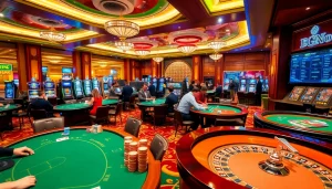 Experience the thrilling atmosphere of online gambling at https://febet8.com with professional dealers and vibrant gaming tables.