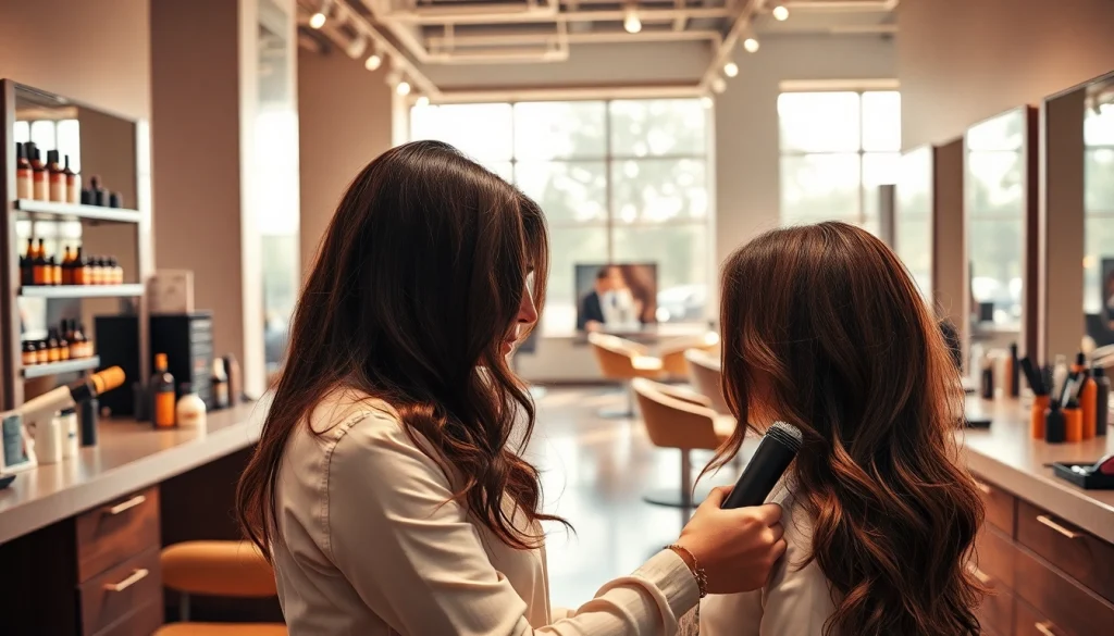 Salon coafura bucuresti cu stilist profesionist oferind servicii de coafură personalizate.