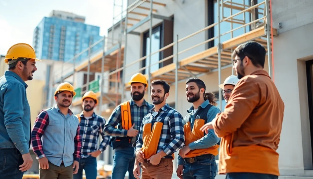 New Jersey General Contractor team collaborating on a modern residential construction project.