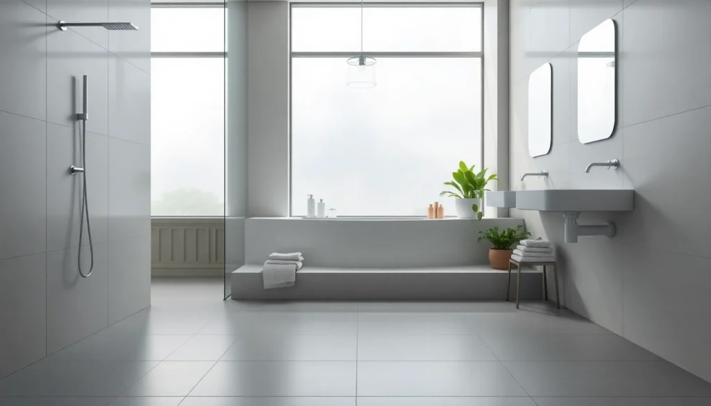 Stilvolle sonni Duschkabine 80x80 in modernem Badezimmer mit eleganten Details.