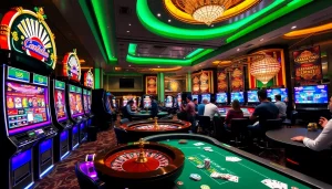 Engaging gambling scene showcasing Daftar Modal138 with vibrant casino games and lively players.
