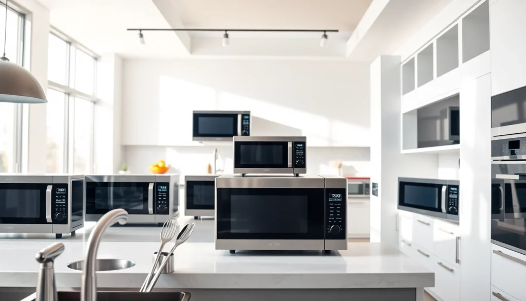 Explore versatile microwave oven sales showcasing various stylish designs and modern kitchen aesthetics.