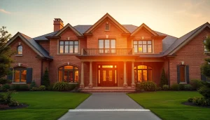 Experience the elegance of a Sharon Custom Colonial New Build with intricate architectural details and a lush garden.