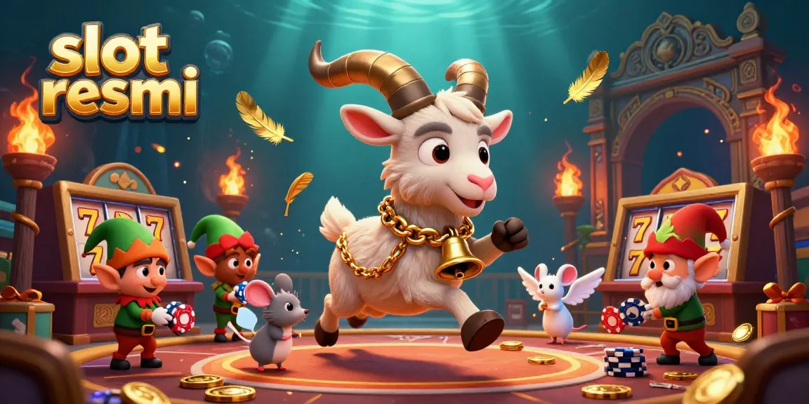 Experience the excitement of slot resmi with enchanting characters and dynamic elements in this vibrant casino scene.