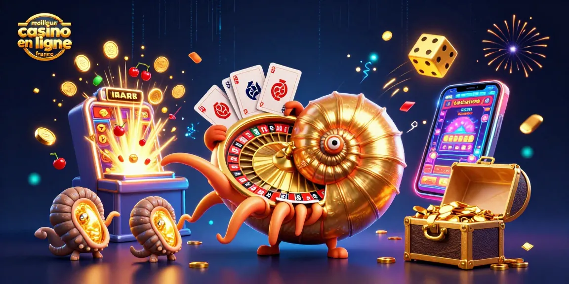 Remportez gros au meilleur casino en ligne France avec cette illustration 3D captivante.