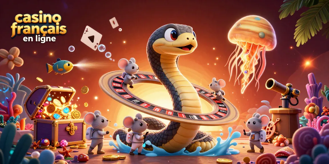 Placer des paris dans un casino français en ligne avec des souris astronautes et un serpent de Saturne.